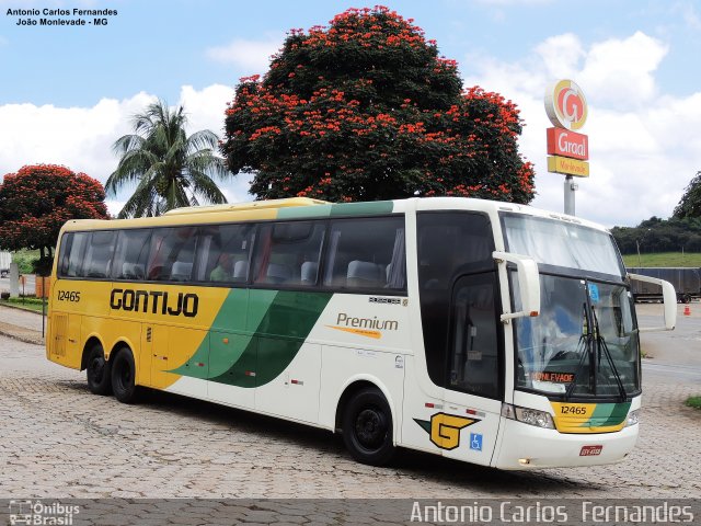 Empresa Gontijo de Transportes 12465 na cidade de João Monlevade, Minas Gerais, Brasil, por Antonio Carlos Fernandes. Número da foto: #4895072.