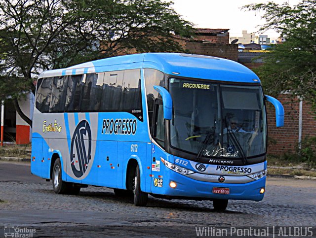 Auto Viação Progresso 6112 na cidade de Caruaru, Pernambuco, Brasil, por Willian Pontual. Número da foto: #4894517.
