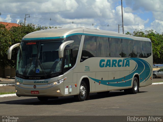 Viação Garcia 7236 na cidade de Paranavaí, Paraná, Brasil, por Robson Alves. Número da foto: #4895818.