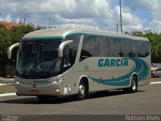 Viação Garcia 7236 na cidade de Paranavaí, Paraná, Brasil, por Robson Alves. ID da foto: 4895818.