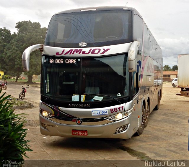 Viação Jam Joy 8617 na cidade de Palestina do Pará, Pará, Brasil, por Roldão Carlos  Andrade Lima. Número da foto: #4894152.