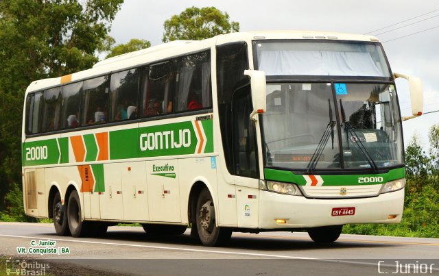 Empresa Gontijo de Transportes 20010 na cidade de Vitória da Conquista, Bahia, Brasil, por Clovis Junior. ID da foto: 4895685.