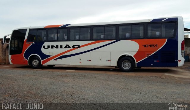 Expresso União 10151 na cidade de São Gotardo, Minas Gerais, Brasil, por RAFAEL  JUNIO FONSECA. Número da foto: #4896984.