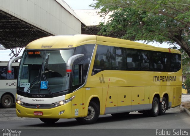 Viação Itapemirim 60569 na cidade de Vitória, Espírito Santo, Brasil, por Fábio Sales. ID da foto: 4896669.