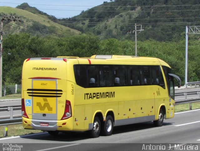 Viação Itapemirim 60647 na cidade de Seropédica, Rio de Janeiro, Brasil, por Antonio J. Moreira. ID da foto: 4897057.