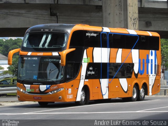 UTIL - União Transporte Interestadual de Luxo 11501 na cidade de Rio de Janeiro, Rio de Janeiro, Brasil, por André Luiz Gomes de Souza. ID da foto: 4897584.