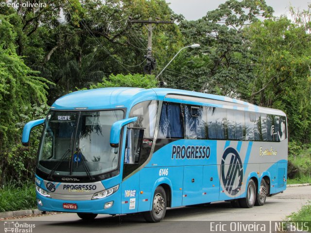 Auto Viação Progresso 6146 na cidade de Recife, Pernambuco, Brasil, por Eric Oliveira. Número da foto: #4897278.