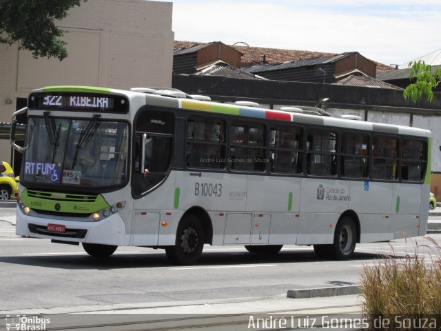 Transportes Paranapuan B10043 na cidade de Rio de Janeiro, Rio de Janeiro, Brasil, por André Luiz Gomes de Souza. Número da foto: #4897562.