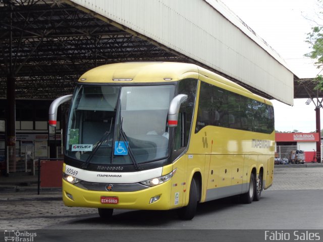 Viação Itapemirim 60569 na cidade de Vitória, Espírito Santo, Brasil, por Fábio Sales. ID da foto: 4896641.