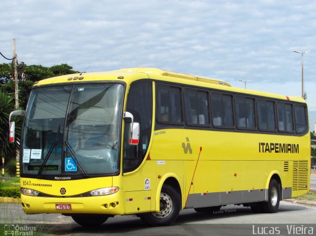 Viação Itapemirim 8543 na cidade de Belo Horizonte, Minas Gerais, Brasil, por Lucas Vieira. Número da foto: #4896770.