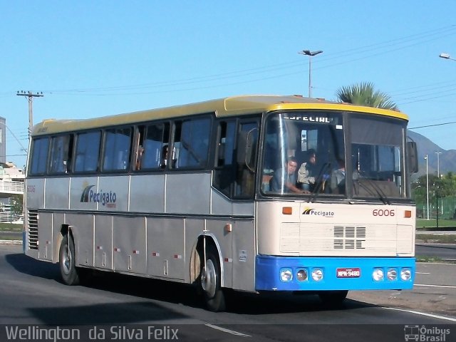 Pecigato Turismo 6006 na cidade de Vitória, Espírito Santo, Brasil, por Wellington  da Silva Felix. ID da foto: 4950255.