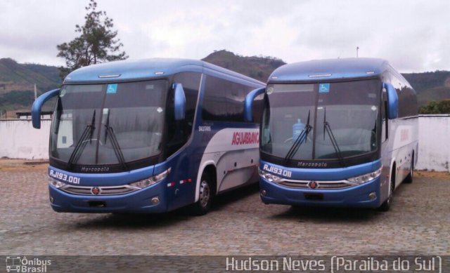 Viação Águia Branca RJ 193.011 na cidade de Paraíba do Sul, Rio de Janeiro, Brasil, por Hudson Neves. Número da foto: #4950150.