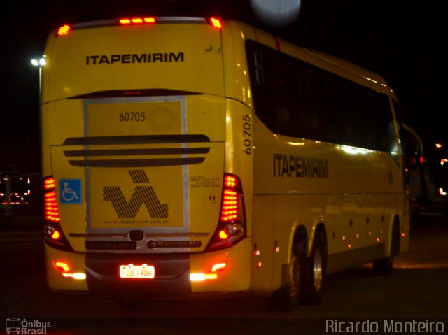 Viação Itapemirim 60705  na cidade de Registro, São Paulo, Brasil, por Ricardo Silva Monteiro. Número da foto: #4949873.