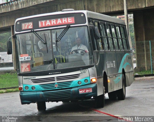 Viação Tabuazeiro 3747 na cidade de Vitória, Espírito Santo, Brasil, por Danilo Moraes. ID da foto: 4949284.