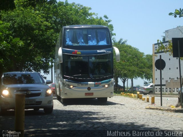 Auto Viação 1001 RJ 108.589 na cidade de Campos dos Goytacazes, Rio de Janeiro, Brasil, por Matheus Barreto de Souza. Número da foto: #4949687.