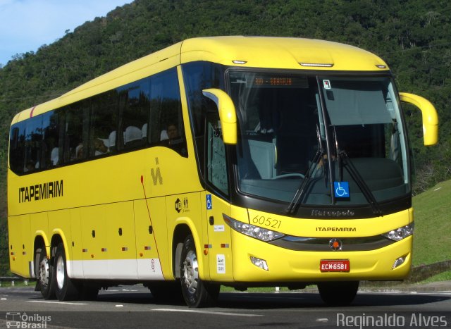 Viação Itapemirim 60521 na cidade de Petrópolis, Rio de Janeiro, Brasil, por Reginaldo Alves. ID da foto: 4971560.