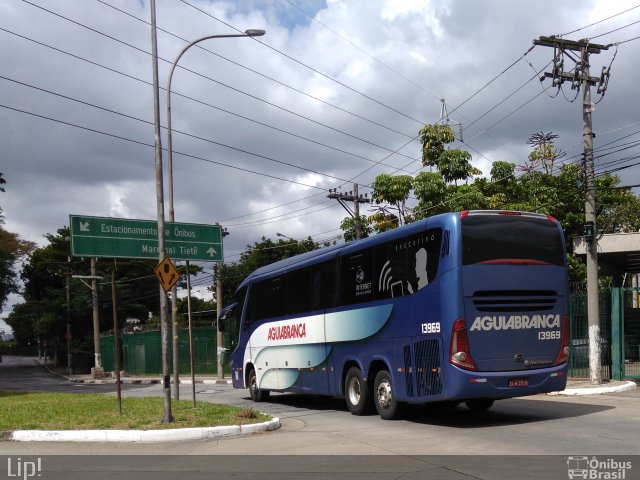 Viação Águia Branca 13969 na cidade de São Paulo, São Paulo, Brasil, por Felipe Vitor Paixão Vieira. Número da foto: #4970220.