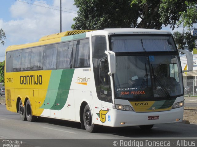 Empresa Gontijo de Transportes 12760 na cidade de Maceió, Alagoas, Brasil, por Rodrigo Fonseca. Número da foto: #4971477.