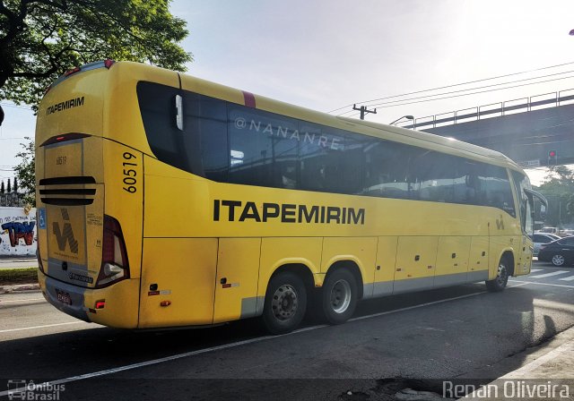 Viação Itapemirim 60519 na cidade de São Paulo, São Paulo, Brasil, por Renan da Costa Oliveira. ID da foto: 4971564.