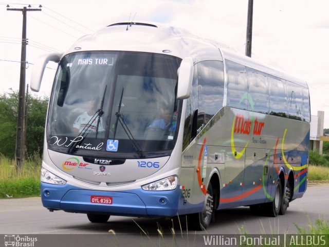 Mais Tur Turismo 1206 na cidade de Caruaru, Pernambuco, Brasil, por Willian Pontual. ID da foto: 4971406.