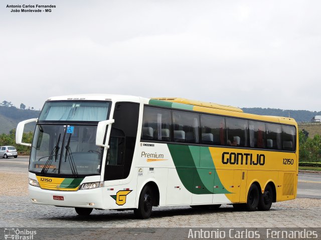 Empresa Gontijo de Transportes 12150 na cidade de João Monlevade, Minas Gerais, Brasil, por Antonio Carlos Fernandes. ID da foto: 4970181.