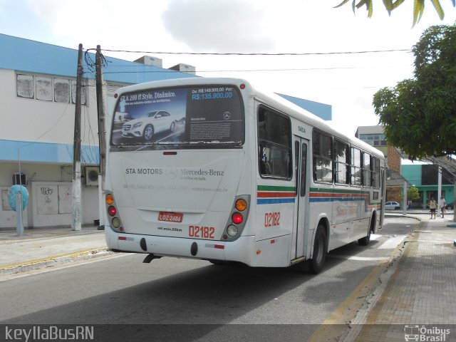 Auto Ônibus Santa Maria Transporte e Turismo 02182 na cidade de Natal, Rio Grande do Norte, Brasil, por Keylla Pinto. Número da foto: #4969953.
