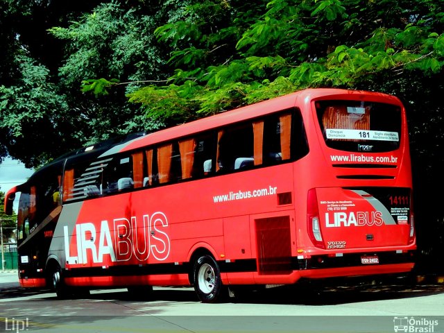 Lirabus 14111 na cidade de São Paulo, São Paulo, Brasil, por Felipe Vitor Paixão Vieira. Número da foto: #4972948.