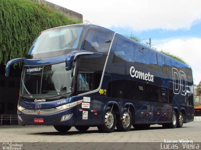 Viação Cometa 14306 na cidade de Belo Horizonte, Minas Gerais, Brasil, por Lucas Vieira. Número da foto: #4973606.