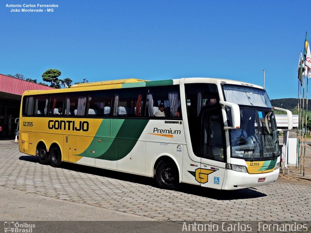 Empresa Gontijo de Transportes 12355 na cidade de João Monlevade, Minas Gerais, Brasil, por Antonio Carlos Fernandes. ID da foto: 4972685.