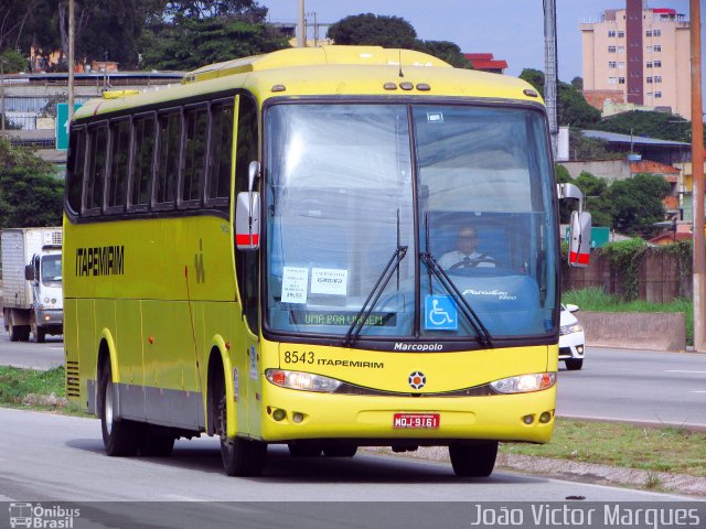 Viação Itapemirim 8543 na cidade de Belo Horizonte, Minas Gerais, Brasil, por João Victor Marques. Número da foto: #4973188.