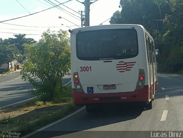 Empresa de Ônibus Pássaro Marron 3001 na cidade de Aparecida, São Paulo, Brasil, por Lucas Diniz. ID da foto: 4971741.