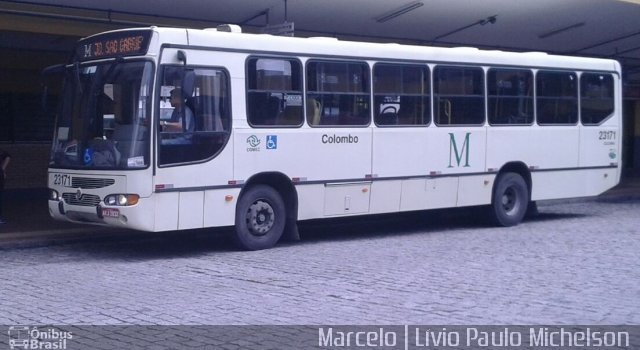 Viação Colombo 23171 na cidade de Curitiba, Paraná, Brasil, por Marcelo Santos Moraes. ID da foto: 4972011.