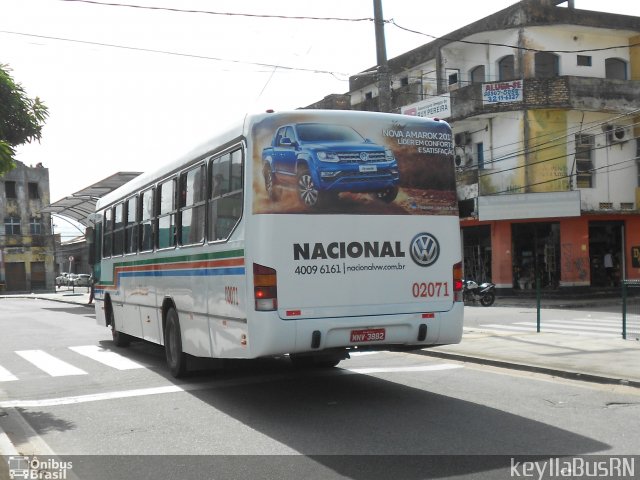 Auto Ônibus Santa Maria Transporte e Turismo 02071 na cidade de Natal, Rio Grande do Norte, Brasil, por Keylla Pinto. Número da foto: #4972958.