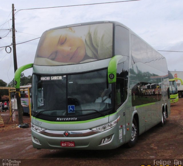 Viação Garcia 7087 na cidade de Cascavel, Paraná, Brasil, por Felipe  Dn. ID da foto: 4973771.