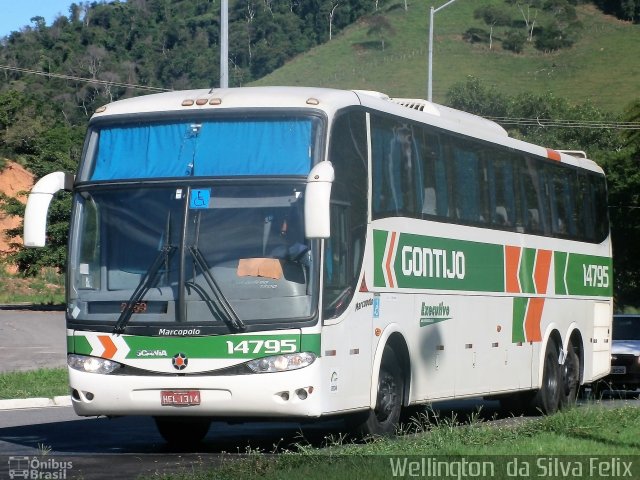 Empresa Gontijo de Transportes 14795 na cidade de Viana, Espírito Santo, Brasil, por Wellington  da Silva Felix. ID da foto: 4972626.