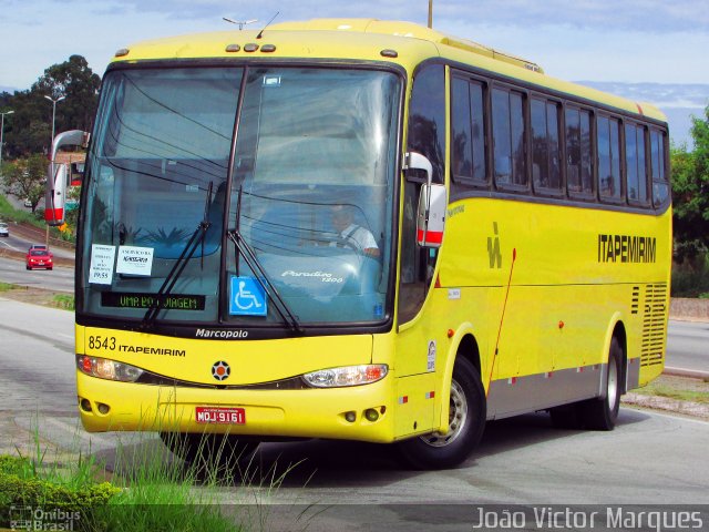 Viação Itapemirim 8543 na cidade de Belo Horizonte, Minas Gerais, Brasil, por João Victor Marques. Número da foto: #4973192.