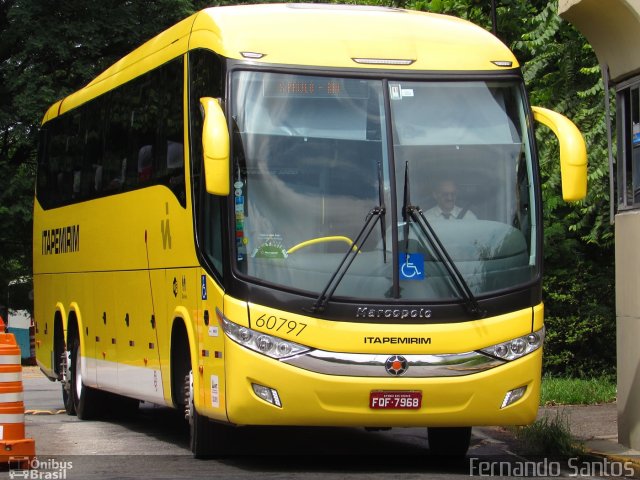 Viação Itapemirim 60797 na cidade de São Paulo, São Paulo, Brasil, por Fernando Santos. Número da foto: #4975726.