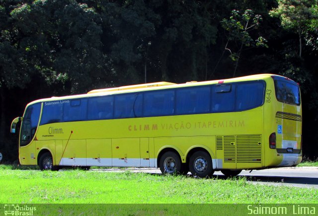 Viação Itapemirim 8643 na cidade de Viana, Espírito Santo, Brasil, por Saimom  Lima. Número da foto: #4975657.