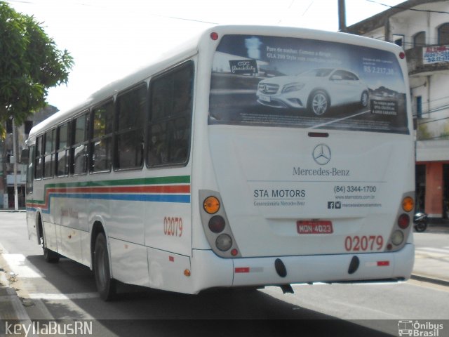 Auto Ônibus Santa Maria Transporte e Turismo 02079 na cidade de Natal, Rio Grande do Norte, Brasil, por Keylla Pinto. Número da foto: #4974460.