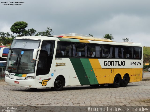 Empresa Gontijo de Transportes 12475 na cidade de João Monlevade, Minas Gerais, Brasil, por Antonio Carlos Fernandes. Número da foto: #4974343.