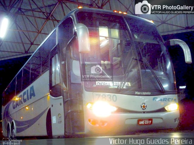 Viação Garcia 7830 na cidade de Maringá, Paraná, Brasil, por Victor Hugo Guedes Pereira. Número da foto: #4974799.