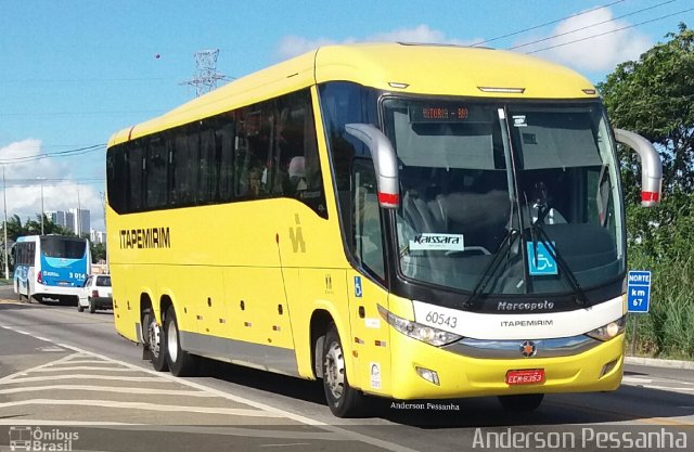 Viação Itapemirim 60543 na cidade de Campos dos Goytacazes, Rio de Janeiro, Brasil, por Anderson Pessanha. Número da foto: #4976327.