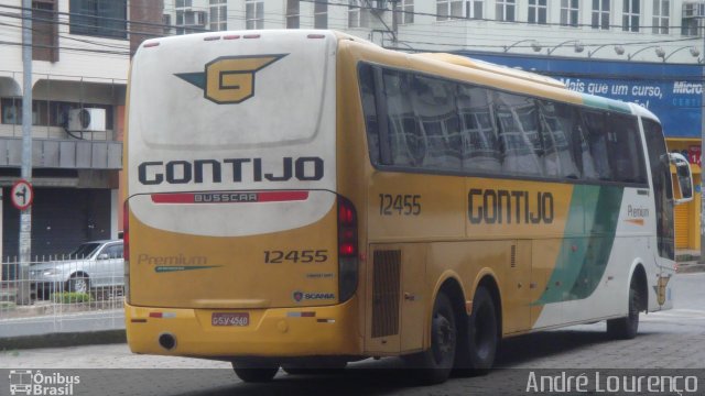 Empresa Gontijo de Transportes 12455 na cidade de Ipatinga, Minas Gerais, Brasil, por André Lourenço de Freitas. ID da foto: 4978107.