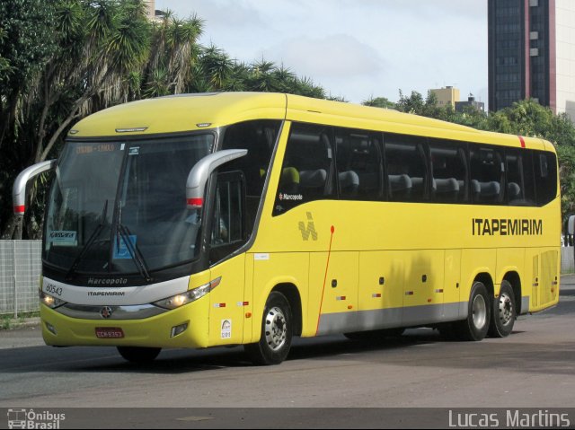 Viação Itapemirim 60543 na cidade de Curitiba, Paraná, Brasil, por Lucas Martins. ID da foto: 4976508.