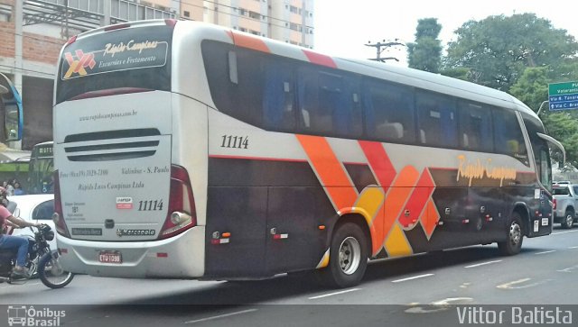 Rápido Campinas 11114 na cidade de Sorocaba, São Paulo, Brasil, por Vittor Batista. ID da foto: 4976880.