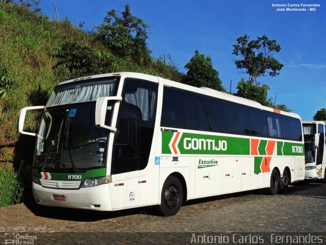 Empresa Gontijo de Transportes 11700 na cidade de João Monlevade, Minas Gerais, Brasil, por Antonio Carlos Fernandes. ID da foto: 4977148.