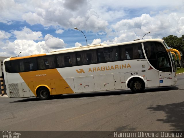 Viação Araguarina 10711 na cidade de Brasília, Distrito Federal, Brasil, por Ramom Oliveira Queiroz. ID da foto: 4976975.