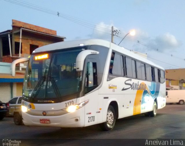 Empresas de Transportes Santana e São Paulo 2170 na cidade de Santa Bárbara, Bahia, Brasil, por Aneivan Lima. ID da foto: 4978081.