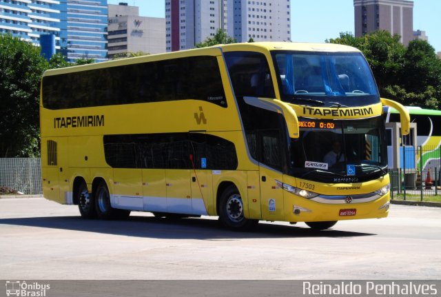 Viação Itapemirim 17503 na cidade de Curitiba, Paraná, Brasil, por Reinaldo Penha. Número da foto: #4980643.