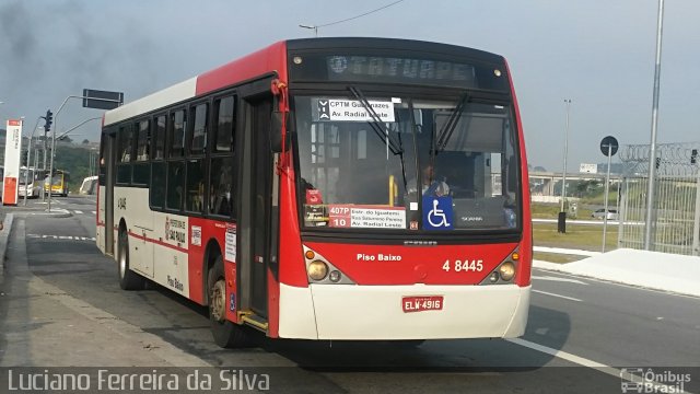 Express Transportes Urbanos Ltda 4 8445 na cidade de São Paulo, São Paulo, Brasil, por Luciano Ferreira da Silva. ID da foto: 4980118.